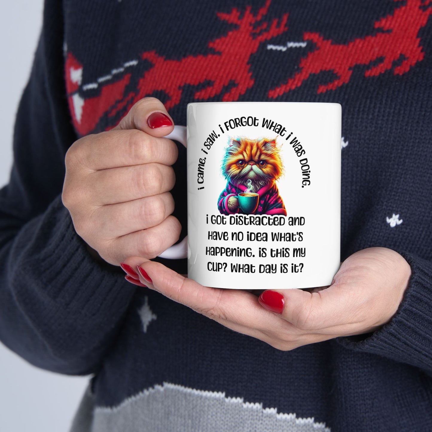 Funny Menopause Mug, Grumpy Cat Coffee Cup