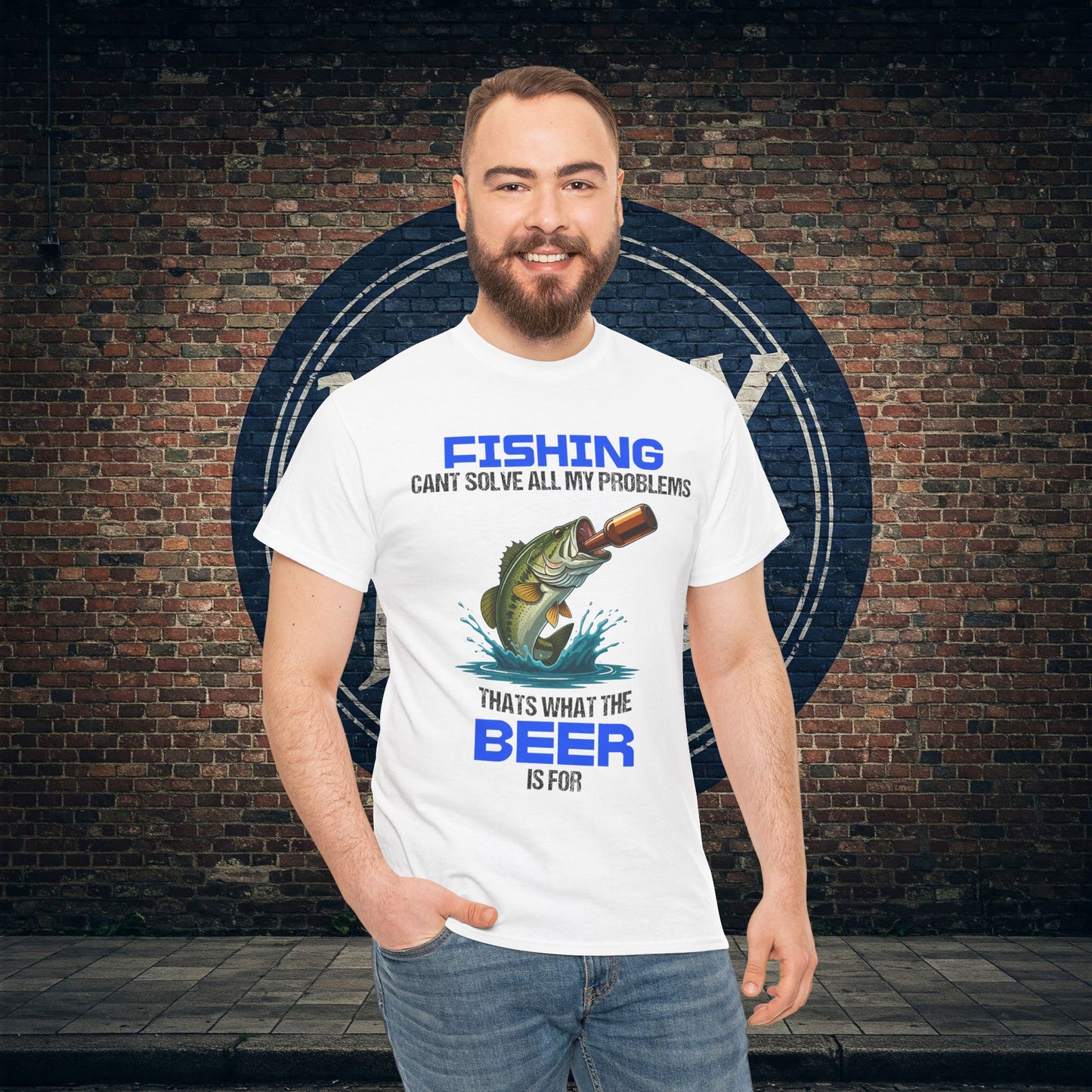 Funny Fishing Shirt β Beer Solves Problems Tee β Gift for Fishermen