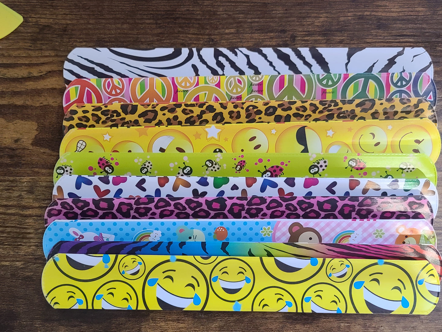 Bright & Fun 8 or 10-Piece Slap Bracelet Set for Kids – Party Favors, Classroom Rewards, VBS & Youth Group Prizes