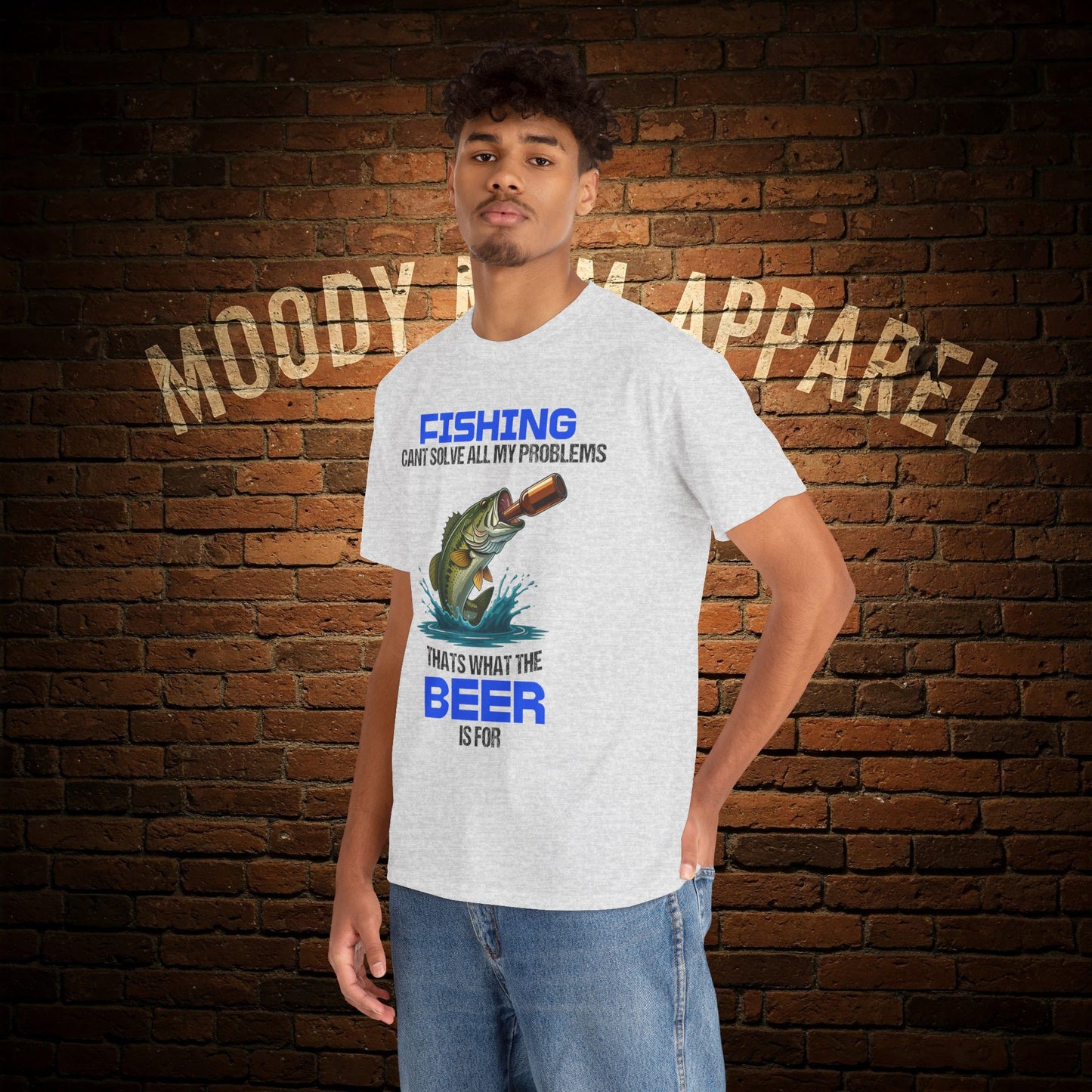 Funny Fishing Shirt β Beer Solves Problems Tee β Gift for Fishermen