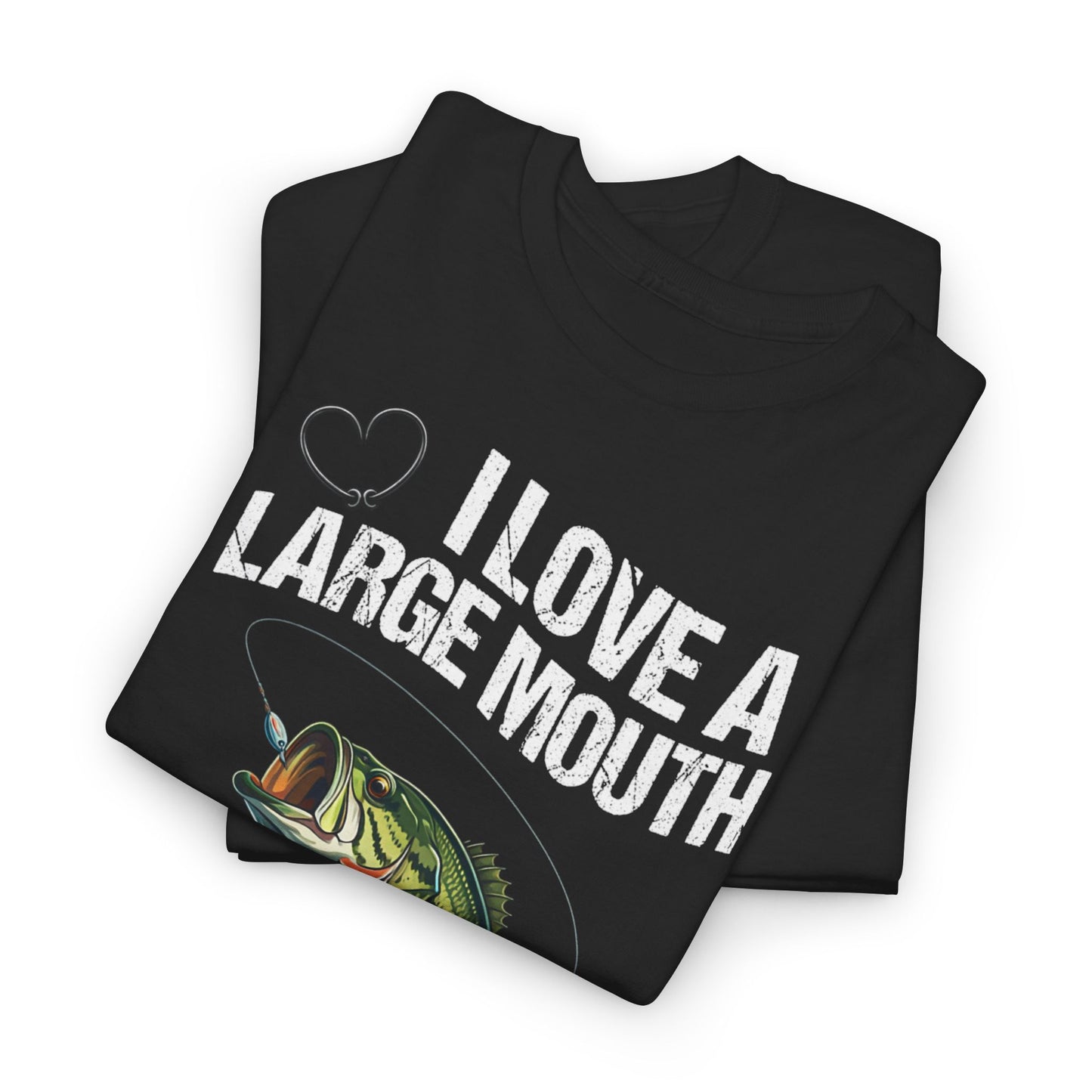 Funny Fishing T-Shirt – "I Love a Large Mouth on My Rod"