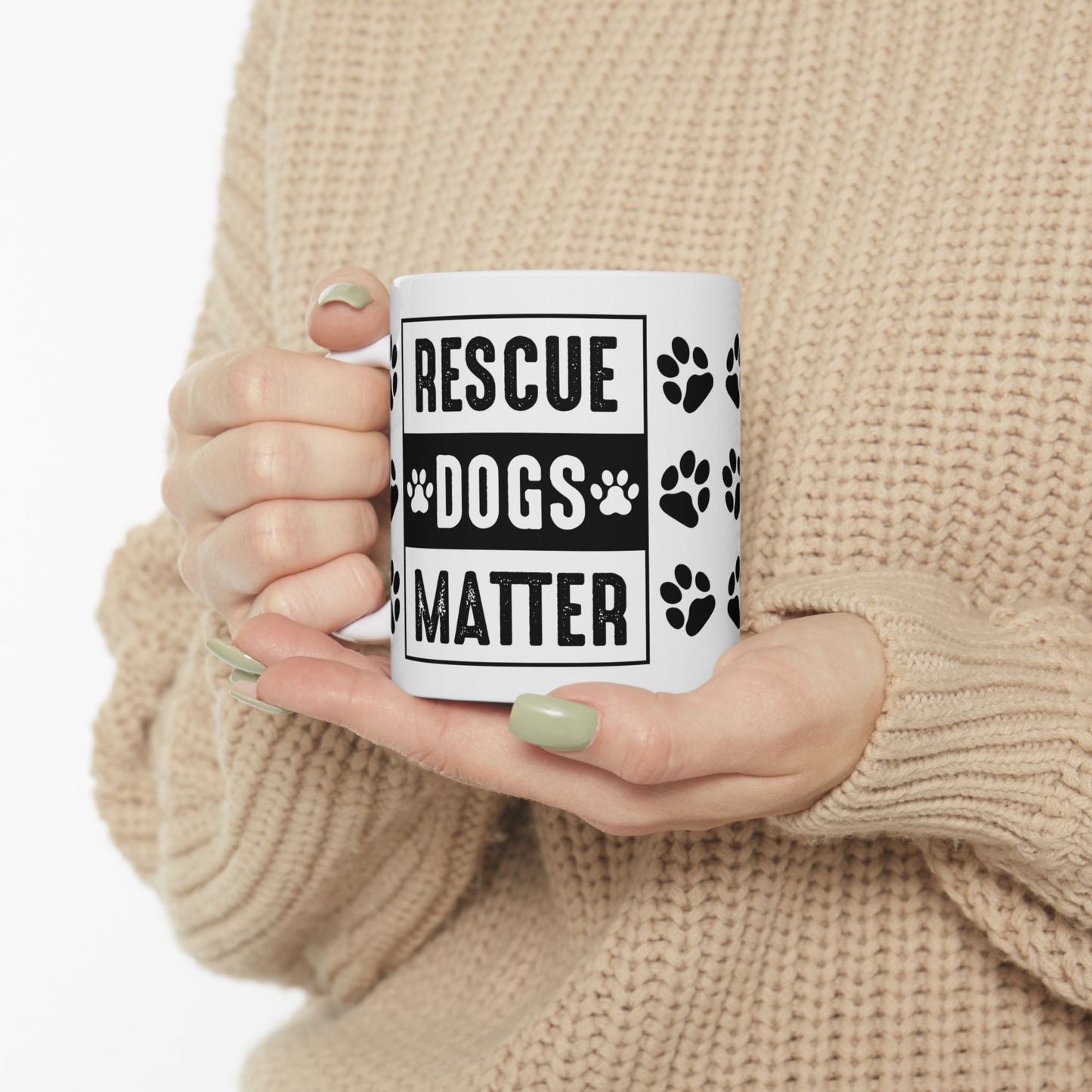 Rescue Dogs Matter Coffee Mug (11 or 15 Oz)