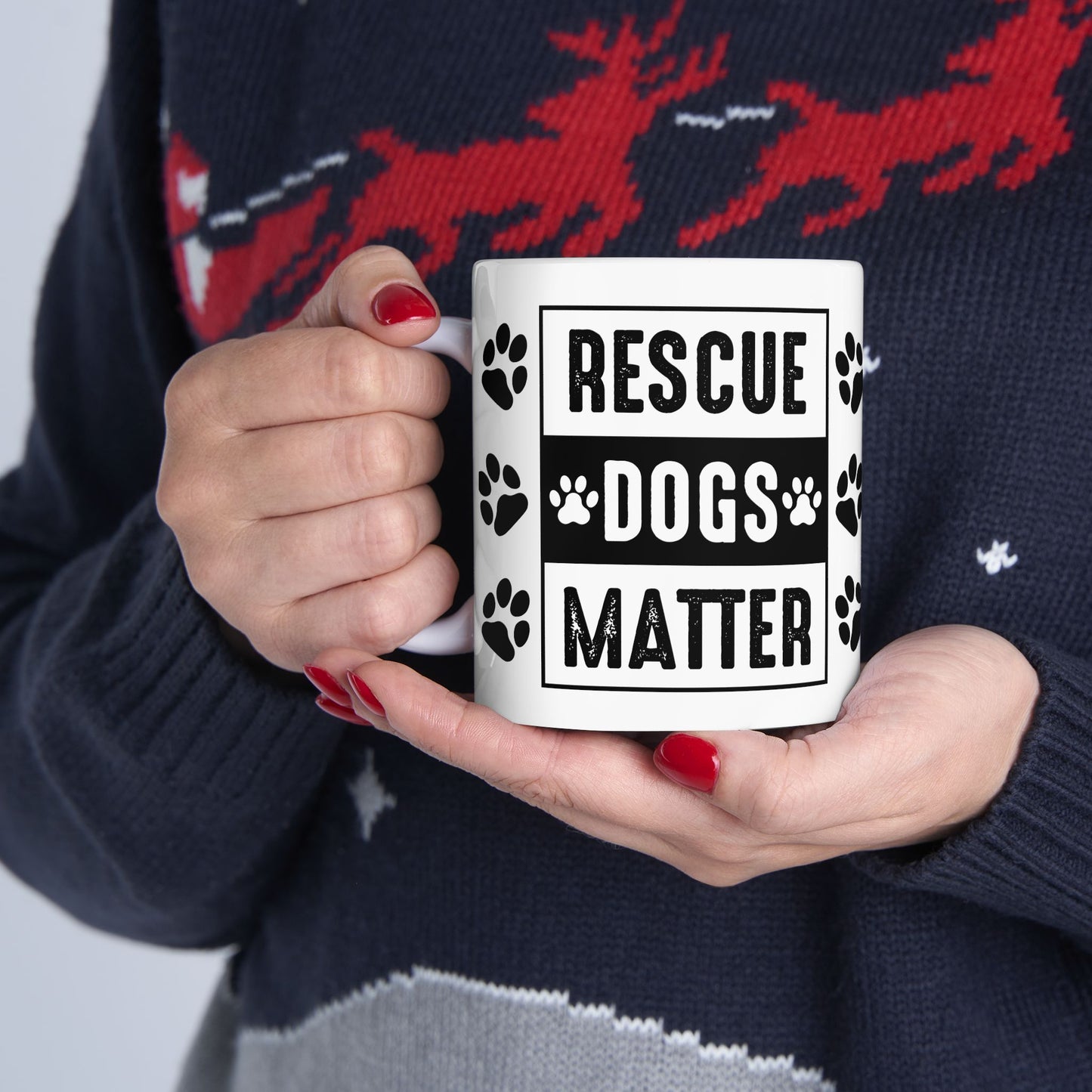 Rescue Dogs Matter Coffee Mug (11 or 15 Oz)