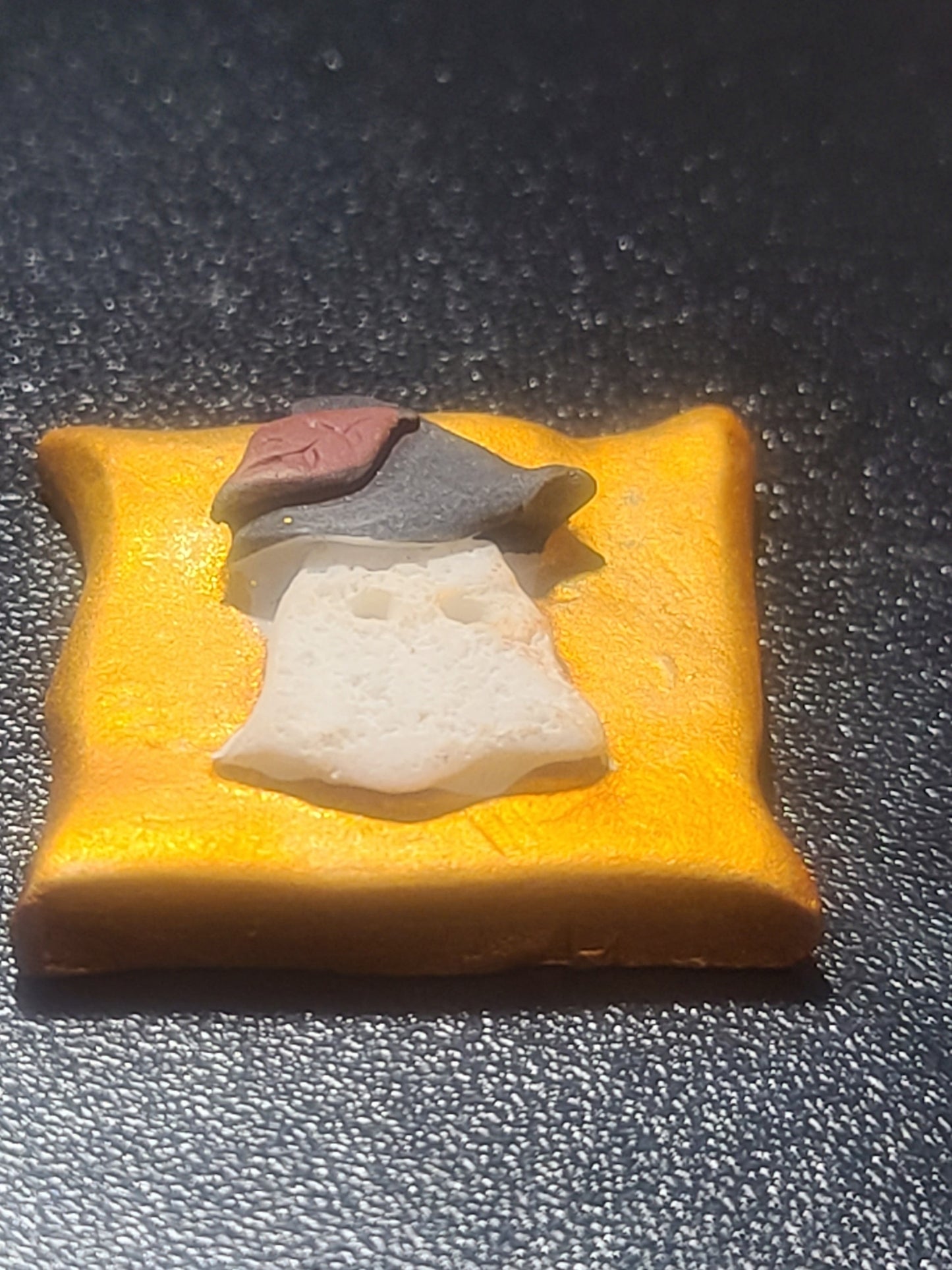 Miniature Halloween Pillow – 1.25" Resin Dollhouse/Fairy Garden Decor for Indoor/Outdoor Use