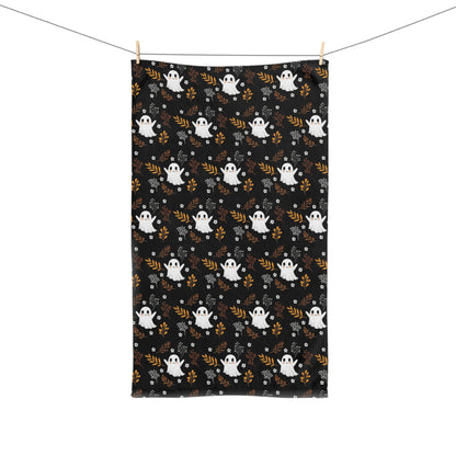 Happy Ghosts - Yay It's Halloween! Cute Ghosts Hand Towel, Festive Halloween Decor, Fall Aesthetic, Halloween Theme, Fall Ghost Decor