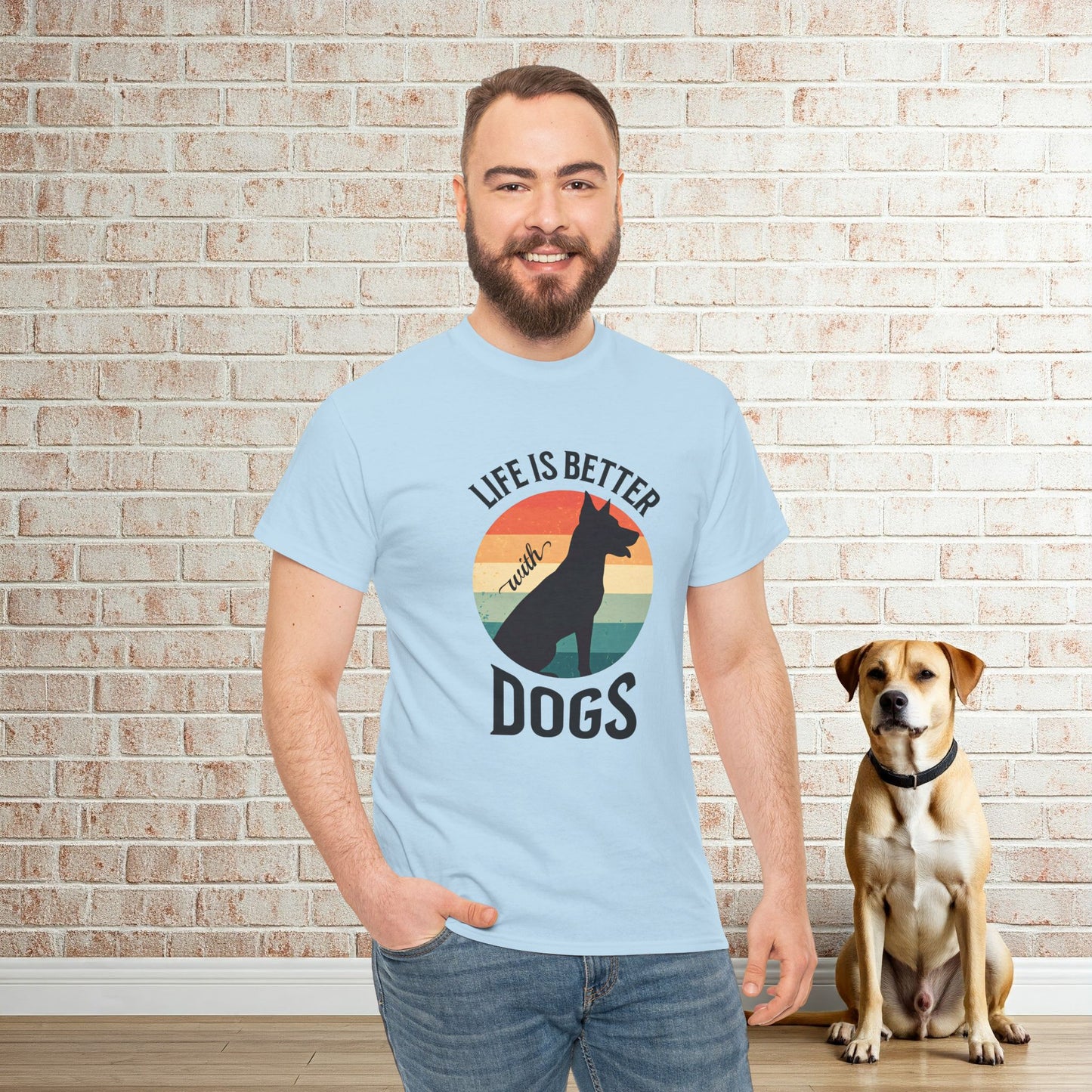 Life is Better with Dogs - Dog Lover T-shirt