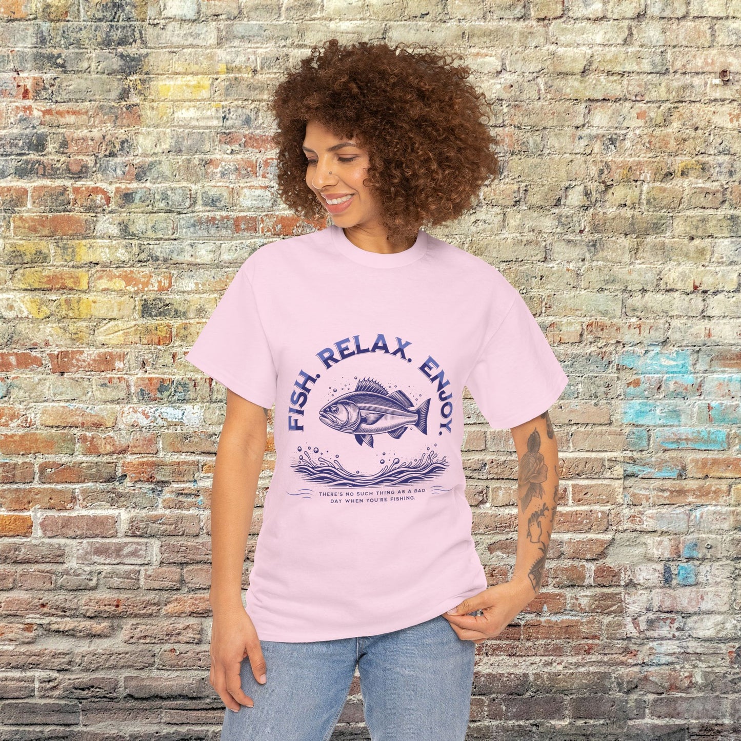Fish, Relax, Enjoy—There's No Such Thing as a Bad Day When You're Fishing T-Shirt