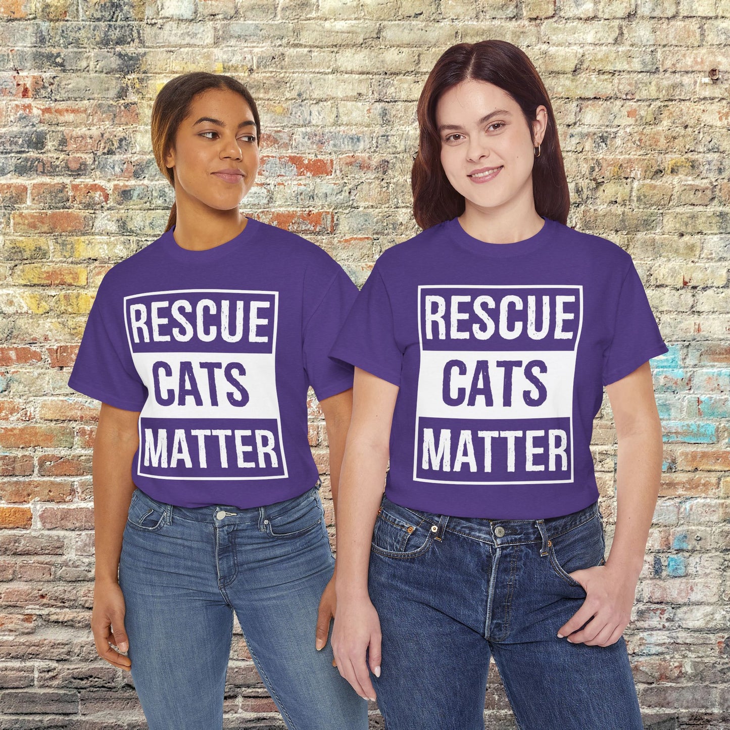 Rescue Cats Matter Cat Lover T-Shirt