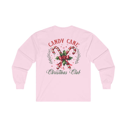 Christmas Candy Cane Long-Sleeve, Dual-Sided T-shirt