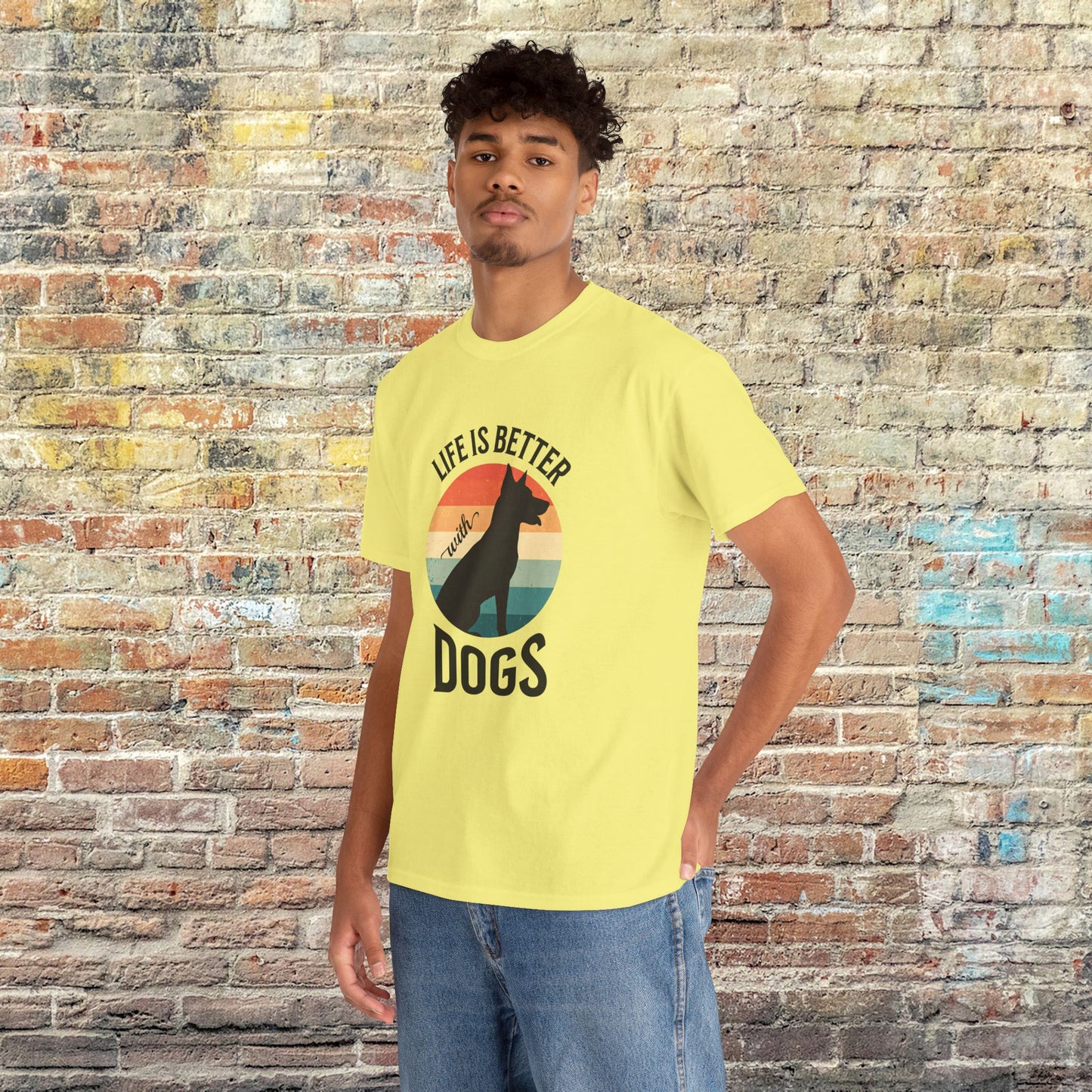 Life is Better with Dogs - Dog Lover T-shirt