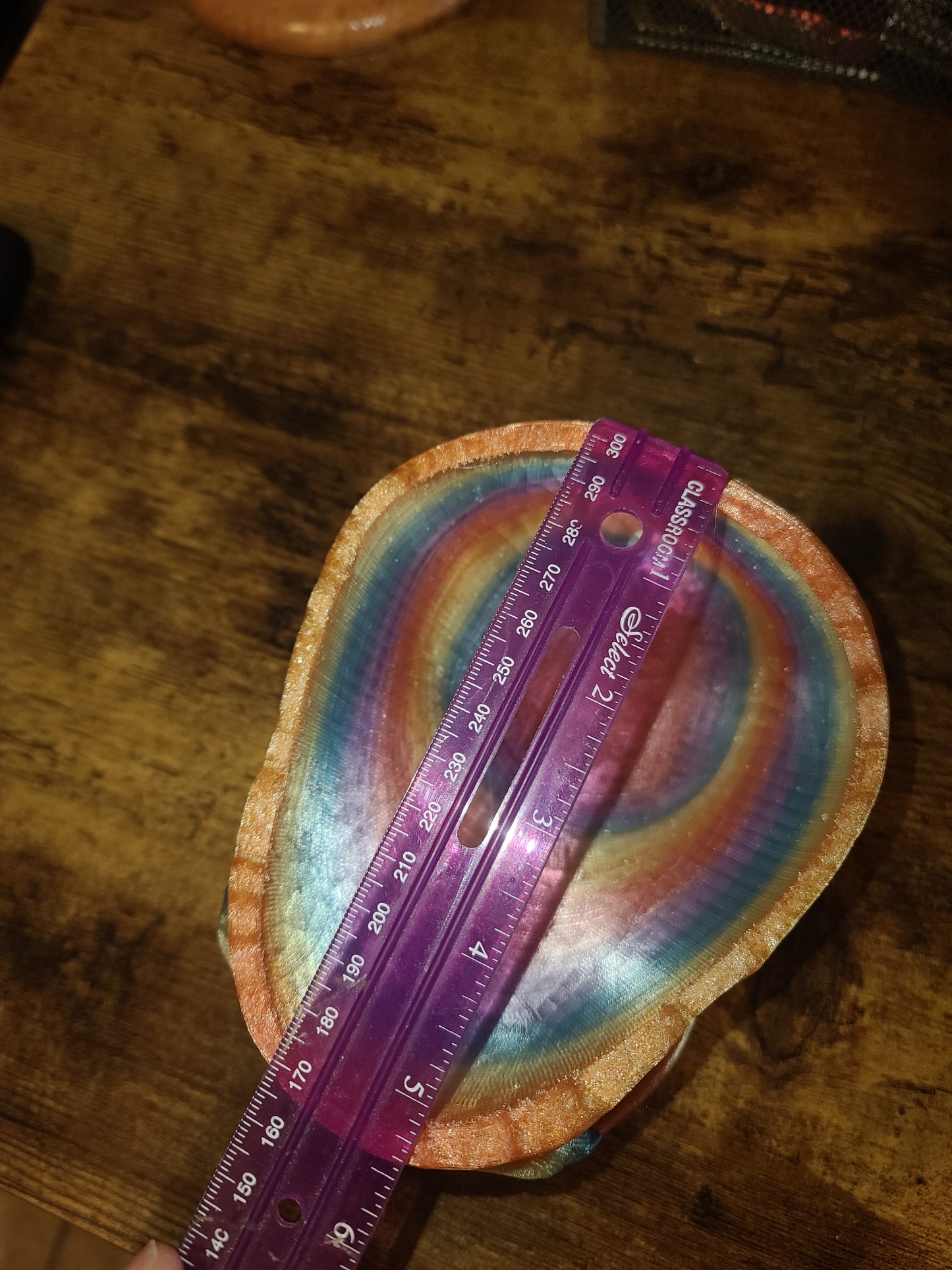 3D Printed Rainbow Skull Candy Bowl, Planter, Halloween Decor, PLA Eco Friendly, Spooky Gothic Home Decor, Fun Desk Organizer, Pen Holder