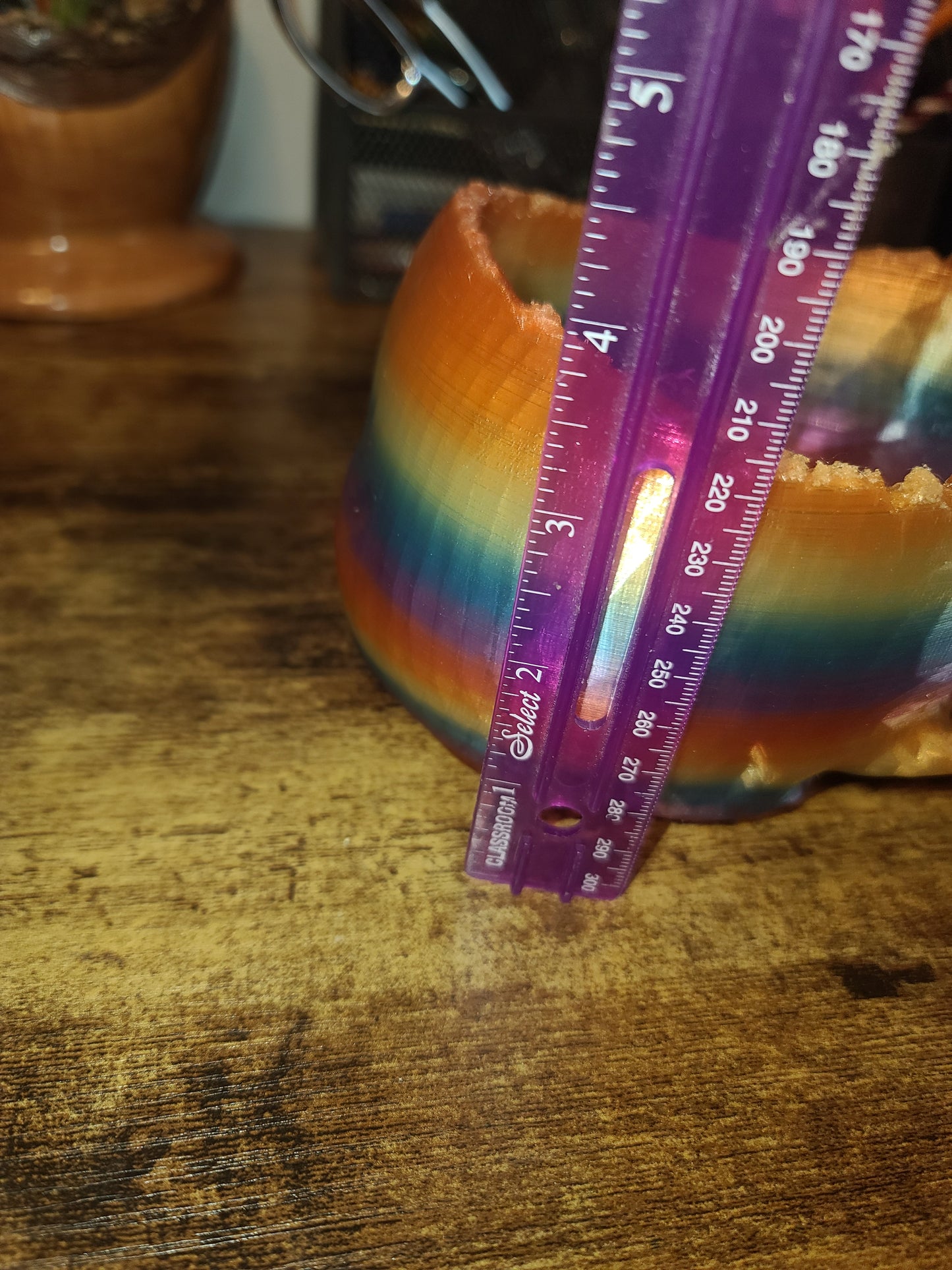 3D Printed Rainbow Skull Candy Bowl, Planter, Halloween Decor, PLA Eco Friendly, Spooky Gothic Home Decor, Fun Desk Organizer, Pen Holder