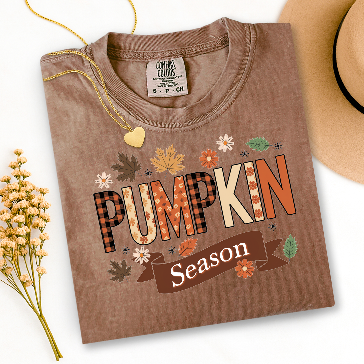 Pumpkin Season Fall T-Shirt - Autumn Vibes Graphic Tee