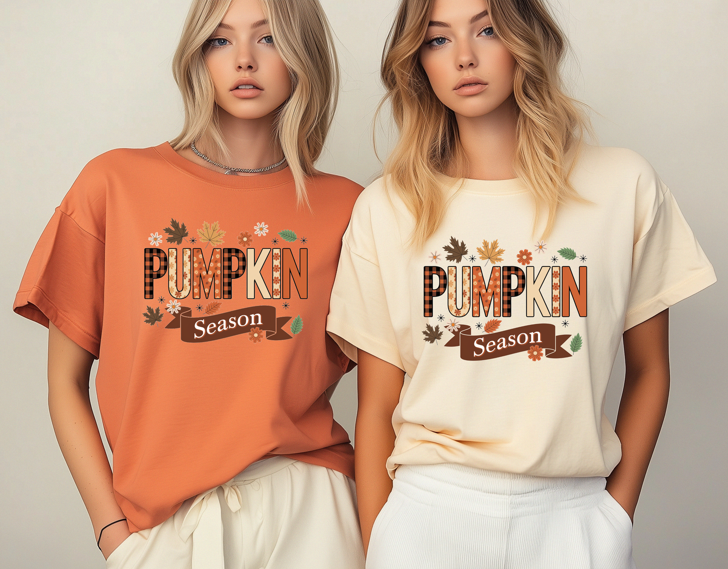 Pumpkin Season Fall T-Shirt - Autumn Vibes Graphic Tee