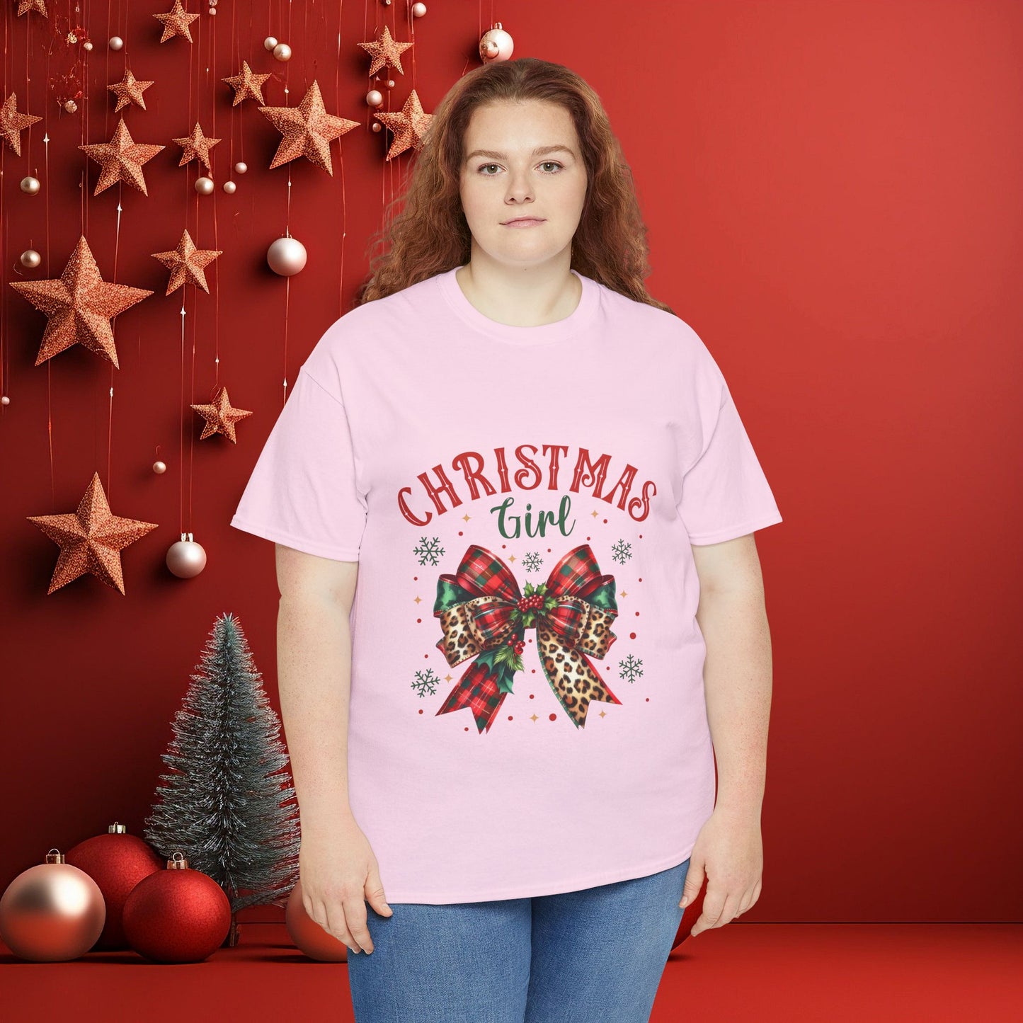Christmas Girl Boho Vintage Inspired Holiday Tee