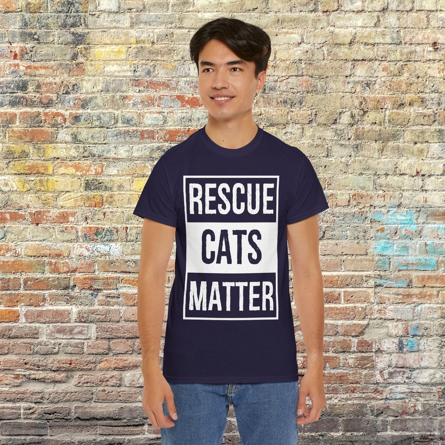 Rescue Cats Matter Cat Lover T-Shirt