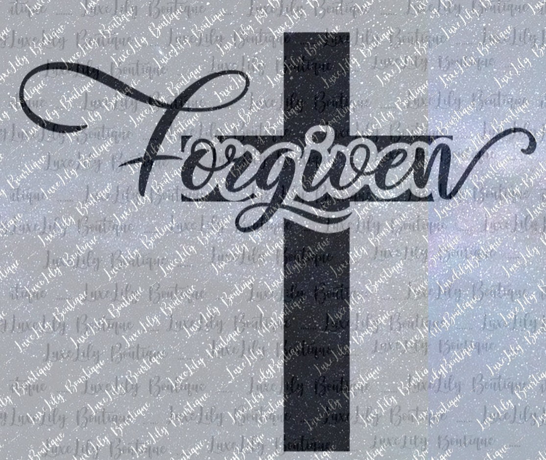 Forgiven Easter Cross of Nails SVG