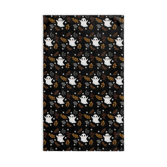 Happy Ghosts - Yay It's Halloween! Cute Ghosts Hand Towel, Festive Halloween Decor, Fall Aesthetic, Halloween Theme, Fall Ghost Decor