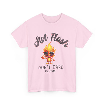 Hot Flash? Don’t Care – Personalized Funny Menopause T-Shirt (Est. Year Customizable!)