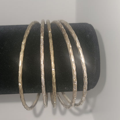Vintage Premier Designs "Twinkle" 5-Piece Bangle Bracelet Set
