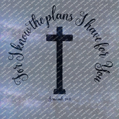 Jeremiah 29:11 SVG Cut Files - Christian Bible Verse Designs for Cricut, Easter Crafts, Home Decor (4 Designs)