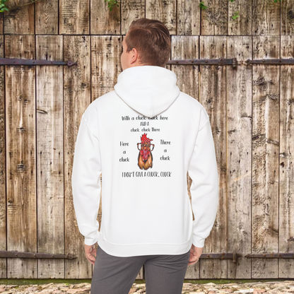 "I Don't Give a Cluck" Hoodie – Hilarious & Cozy Sweatshirt for Chicken Lovers with Front Pocket