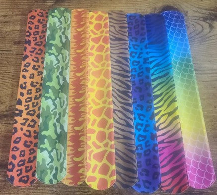 Bright & Fun 8 or 10-Piece Slap Bracelet Set for Kids – Party Favors, Classroom Rewards, VBS & Youth Group Prizes