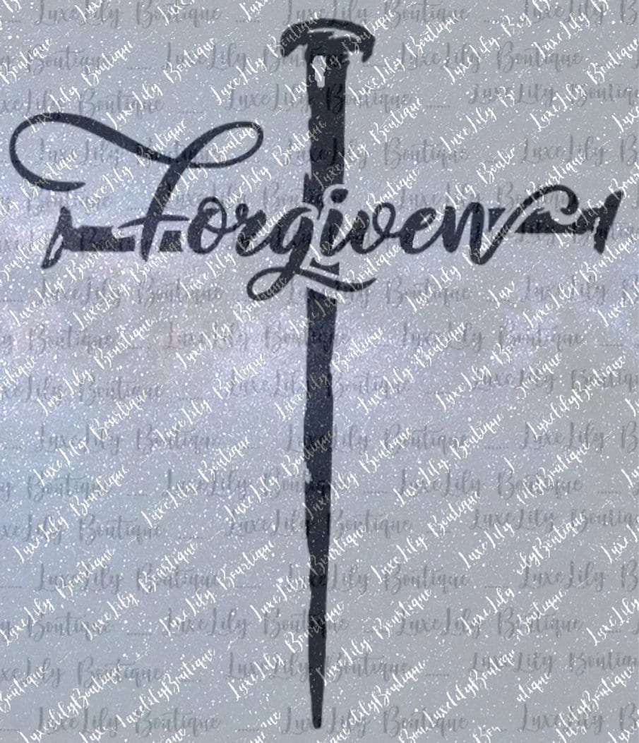 Forgiven Easter Cross of Nails SVG
