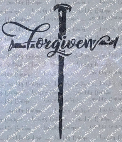 Forgiven Easter Cross of Nails SVG