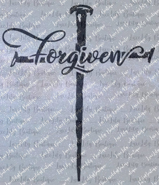 Forgiven Easter Cross of Nails SVG